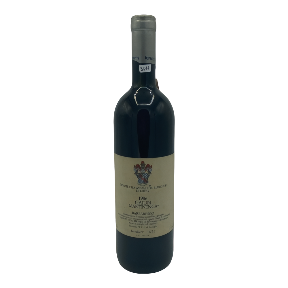 Marchesi di Grésy, Barbaresco Gaiun Martinenga 1986, Bottiglia 750 ml