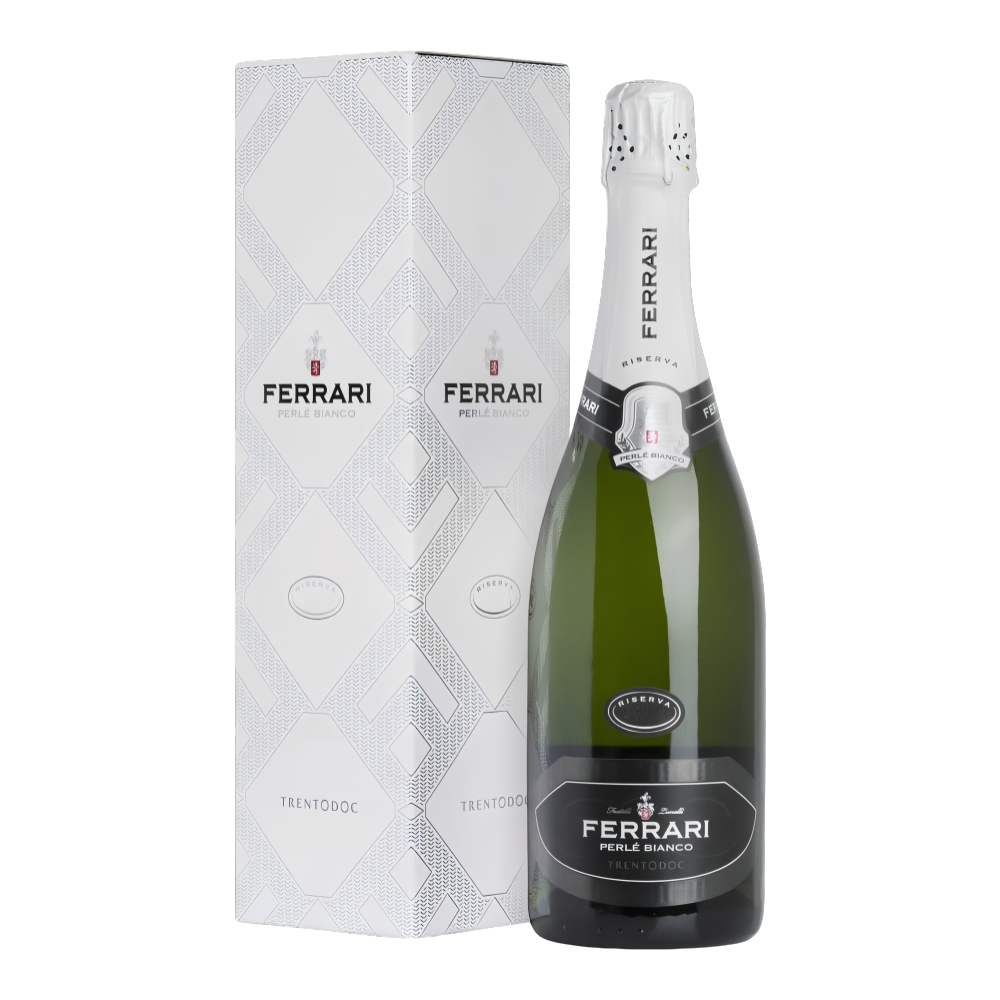 Ferrari, Trentodoc Riserva Perlé Bianco Brut 2016, Bottiglia con astuccio 750 ml